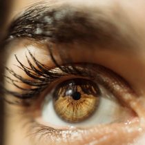 A closeup on an open eyeball representing the clarity that comes from an Akashic Records session.