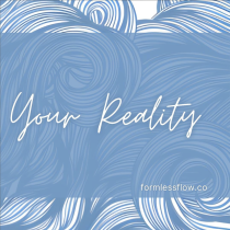 Blue and white abstract swirling background with the handwritten words Somatic Release Breathwork in the center and formlessflow.co in small text at the bottom right.
