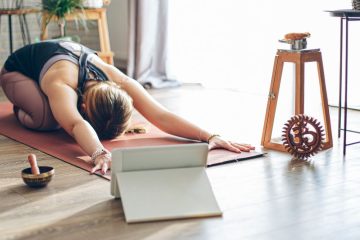 Online yoga class on Plentiful