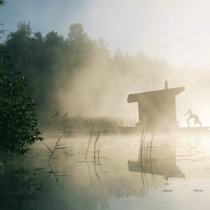 Lakeside setting for a Summer Solstice yoga retreat in Sweden