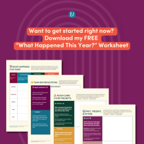 Download my free What Happened This Year Worksheet