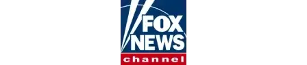 Fox News Channel logo featuring white text and searchlight beams on a blue background, with a red bar at the bottom displaying the word channel—presenting news coverage that can impact your online wellbeing.