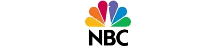The image shows the NBC logo, featuring a stylized peacock with six plentiful, colorful feathers in yellow, orange, red, purple, blue, and green above the black text NBC News.