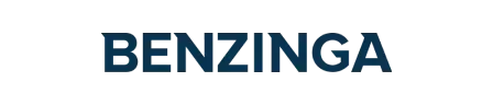 Text logo displaying the word BENZINGA in bold, dark blue capital letters on a transparent background, evoking a sense of plentiful online wellbeing.